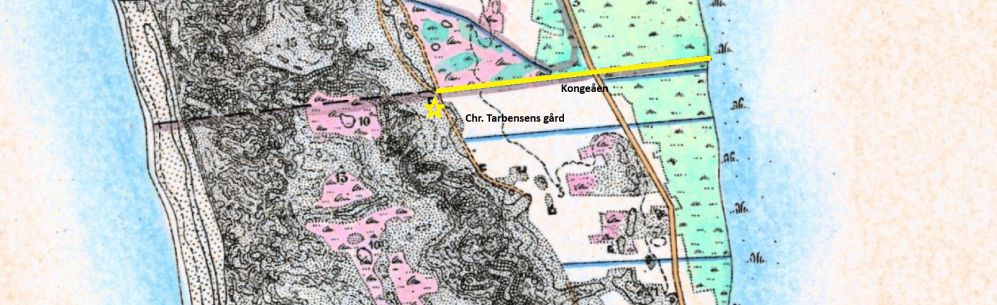 Kort med Kongeåen Kongeåen ved Apollovej