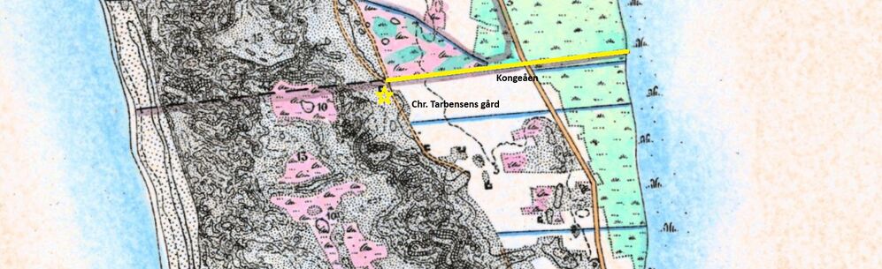 Kort med Kongeåen Kongeåen ved Apollovej